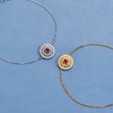 Plated Sapphire Gemstones Bracelets Anniversary Gift