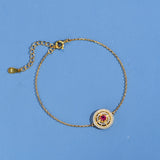 Plated Sapphire Gemstones Bracelets Anniversary Gift