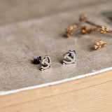 925 Sterling Silver Night Owl Stud Earring Men Women Jewelry