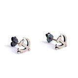 925 Sterling Silver Night Owl Stud Earring Men Women Jewelry