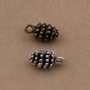 100pcs Pine Nuts Charms Antique Bronze DIY Jewelry Findings