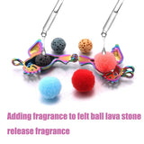 Mixed Pearl Cage Locket Necklaces Aroma Diffuser Charm Necklace DIY Pendant