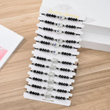 12pcs Rhinestones Hamsa Turtle Charms Bracelet Crystal Bead Wristband Jewelry