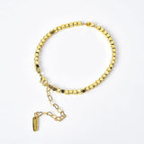 Vintage 18K Plated Bracelet Round Charm Classic Chain Female Jewelry
