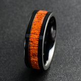 Vintage Unisex Stainless Steel Rings 8mm Titanium Stainless Steel Finger Band
