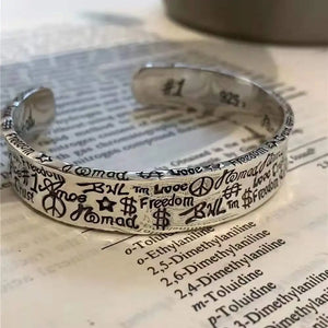 Vintage Graffiti Punk Bracelet Y2K Jewelry