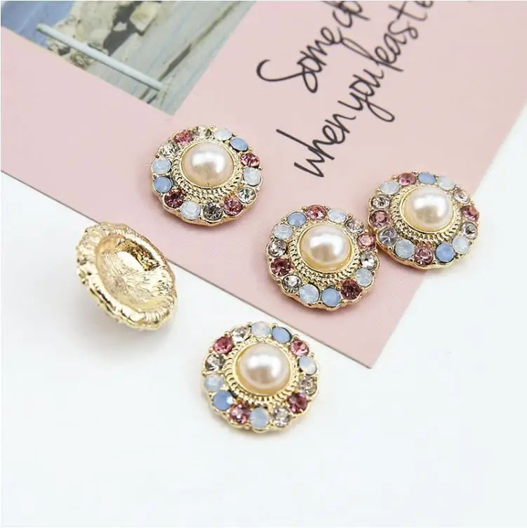 20pcs Round/Square Alloy/Zircon Charms for DIY Earrings/Necklace