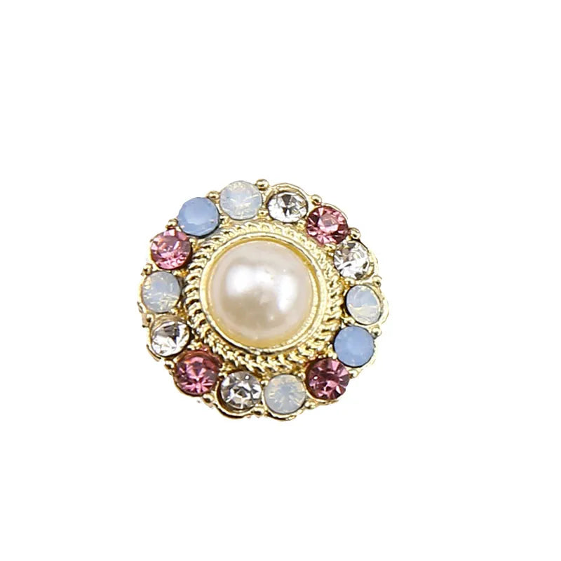 20pcs Round/Square Alloy/Zircon Charms for DIY Earrings/Necklace