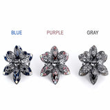 Vintage Crystal Flower Hair Claws Wedding Hair Clip Women Hair Jewelry