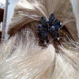 Vintage Crystal Flower Hair Claws Wedding Hair Clip Women Hair Jewelry