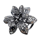 Vintage Crystal Flower Hair Claws Wedding Hair Clip Women Hair Jewelry