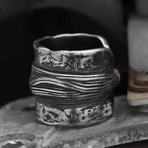Vintage Stainless Steel Frankenstein Flesh Ring