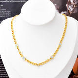 Vintage Love Heart Micro Zircon Chain Necklace