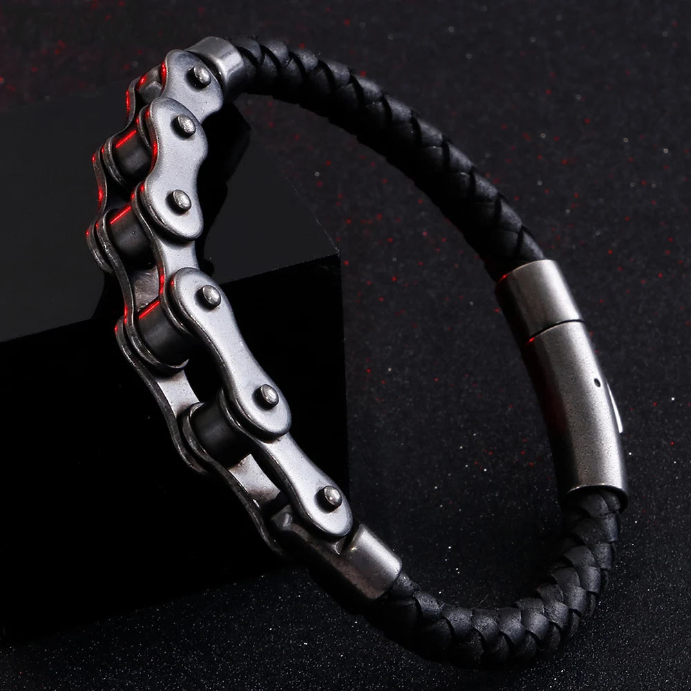 Vintage 6MM Stainless Steel Chain Bracelet for Men