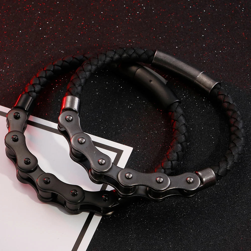 Vintage 6MM Stainless Steel Chain Bracelet for Men
