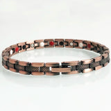 6MM Red Copper Man Bracelet Magnetic Therapy Arthritis Pain Relief Jewelry