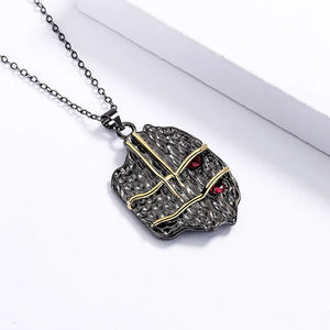 925 Silver Necklace Geometric Pendant Unique Sweater Chain