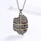 925 Silver Necklace Geometric Pendant Unique Sweater Chain