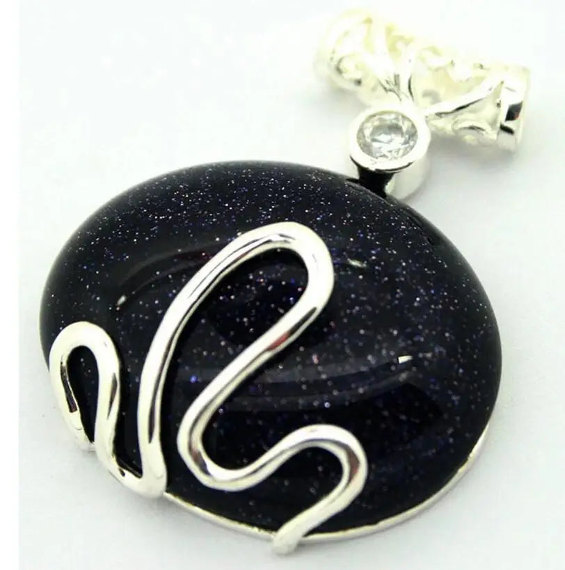 Sterling Silver Red Coral Pendant 37x30MM