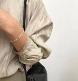 Vintage 925 Silver Charm Bracelets INS Bracelet Hand Bracelet 925 Jewelry