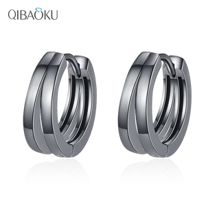 925 Silver Openwork Hoop Earrings, Fine Jewelry Gift