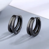 925 Silver Openwork Hoop Earrings, Fine Jewelry Gift