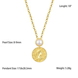 925 Silver Pendant Necklace with Freshwater Pearl Classic Romantic Pendant