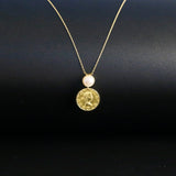 925 Silver Pendant Necklace with Freshwater Pearl Classic Romantic Pendant