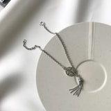 925 Silver Tassel Bead Bracelet Girls Compass Summer Jewelry