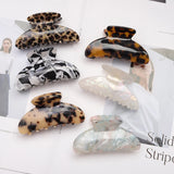 Vintage Leopard Print Hairpin Crab Hairpin Women's Accessories