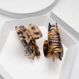 Vintage Leopard Print Hairpin Crab Hairpin Women's Accessories