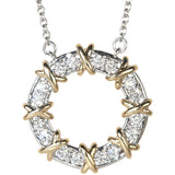Vintage 925 Sterling Silver Pendant Diamond Cz Choker Necklace