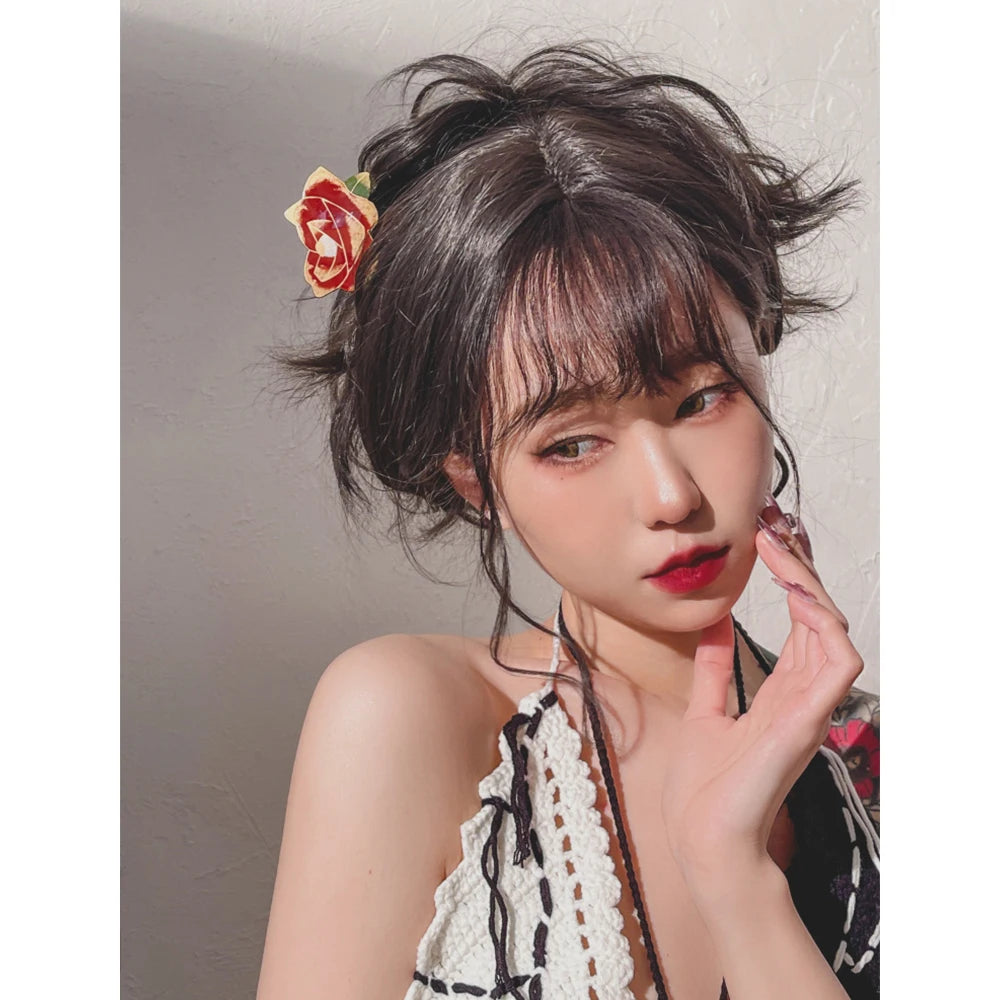 Vintage Acrylic Rose Crane Hairpin Hair Accessories