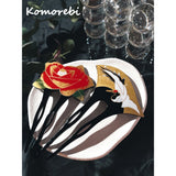 Vintage Acrylic Rose Crane Hairpin Hair Accessories