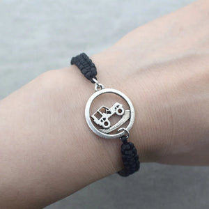 Vintage Adjustable Braid Rope Charm Bracelet for Jeep Lovers