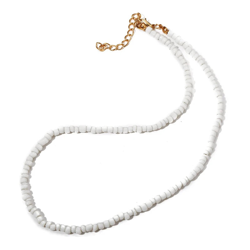 Vintage Beads Necklace Chain on Neck Clothing Accessories Jewelry Gift