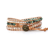 Vintage African Turquoise 3 Strand Wrap Bracelet