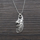 Vintage Alloy Monster Pendant Necklace for Halloween