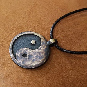 Vintage Yin Yang Necklace Charm Pendant for Party Jewelry