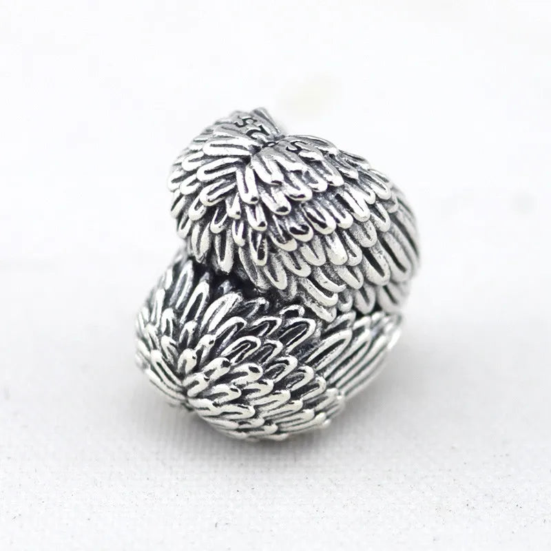 Vintage Angel Wings Heart Beads Charms Bracelets Sterling Silver 925 Jewelry