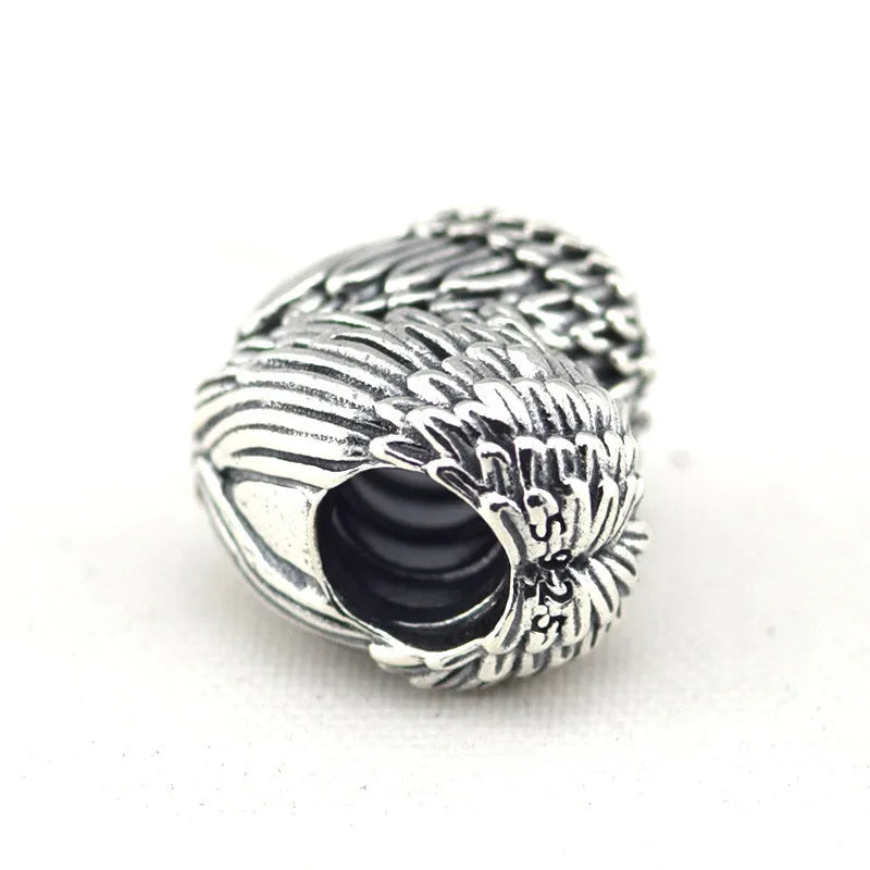 Vintage Angel Wings Heart Beads Charms Bracelets Sterling Silver 925 Jewelry