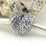 Vintage Angel Wings Heart Beads Charms Bracelets Sterling Silver 925 Jewelry