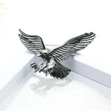 Vintage Antique Silver Flying Eagle Brooch Men Boys Suit Scarf Accessory