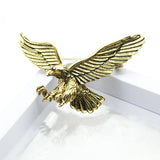 Vintage Antique Silver Flying Eagle Brooch Men Boys Suit Scarf Accessory