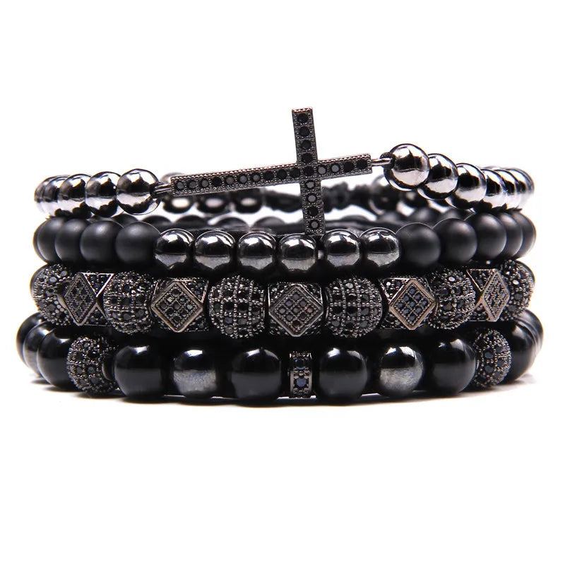 Vintage Arrow Braided Leather Bracelet for Men