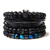 Vintage Arrow Braided Leather Bracelet for Men