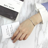 925 Silver Double Layer Hand Chain Bracelet for Women