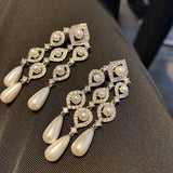 Baroque Freshwater Pearls Earrings 925 Sterling Silver Tassel Long Dangle