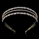 Baroque Crystal Double Bridal Headwear Hairband