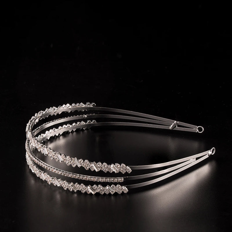 Baroque Crystal Double Bridal Headwear Hairband